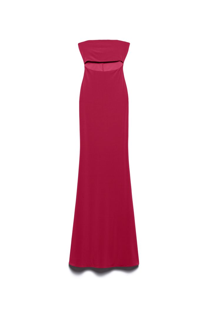 CUT OUT DRESS DEMI - Cherry