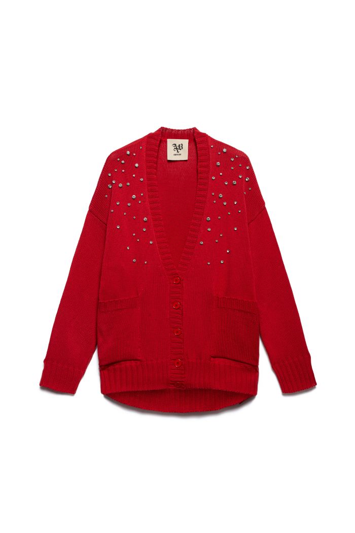 CARDIGAN CHANTEL - Cherry