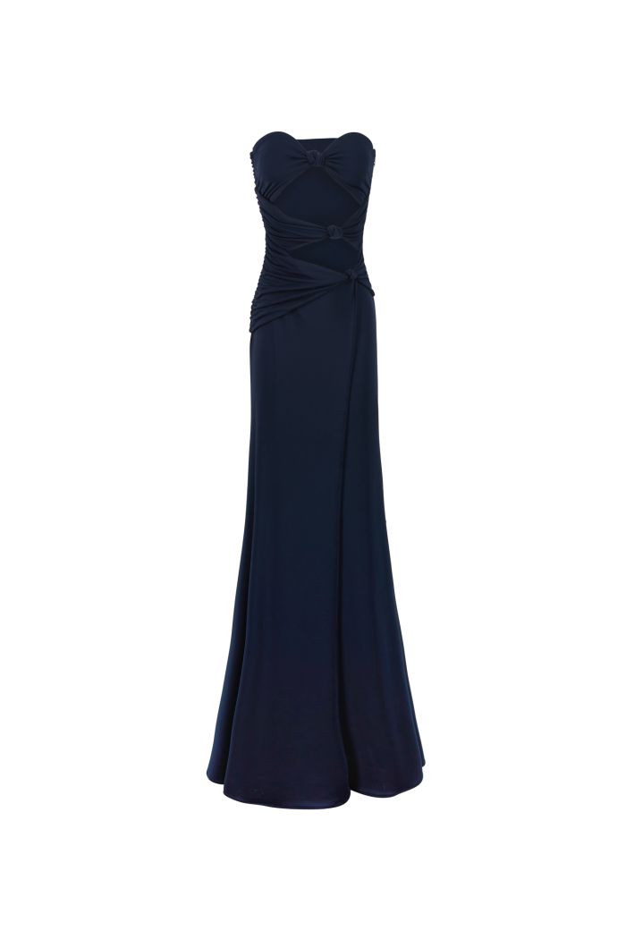 BUSTIER DRESS SIENNA - Dark blue