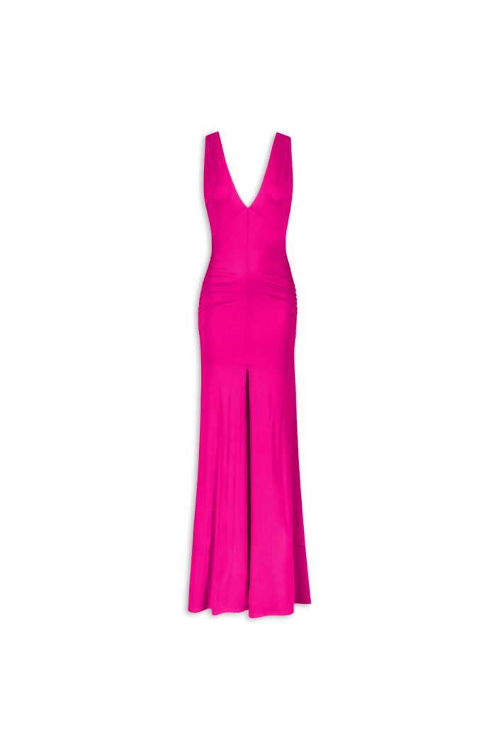 SIREN DRESS JETT - Fuxia