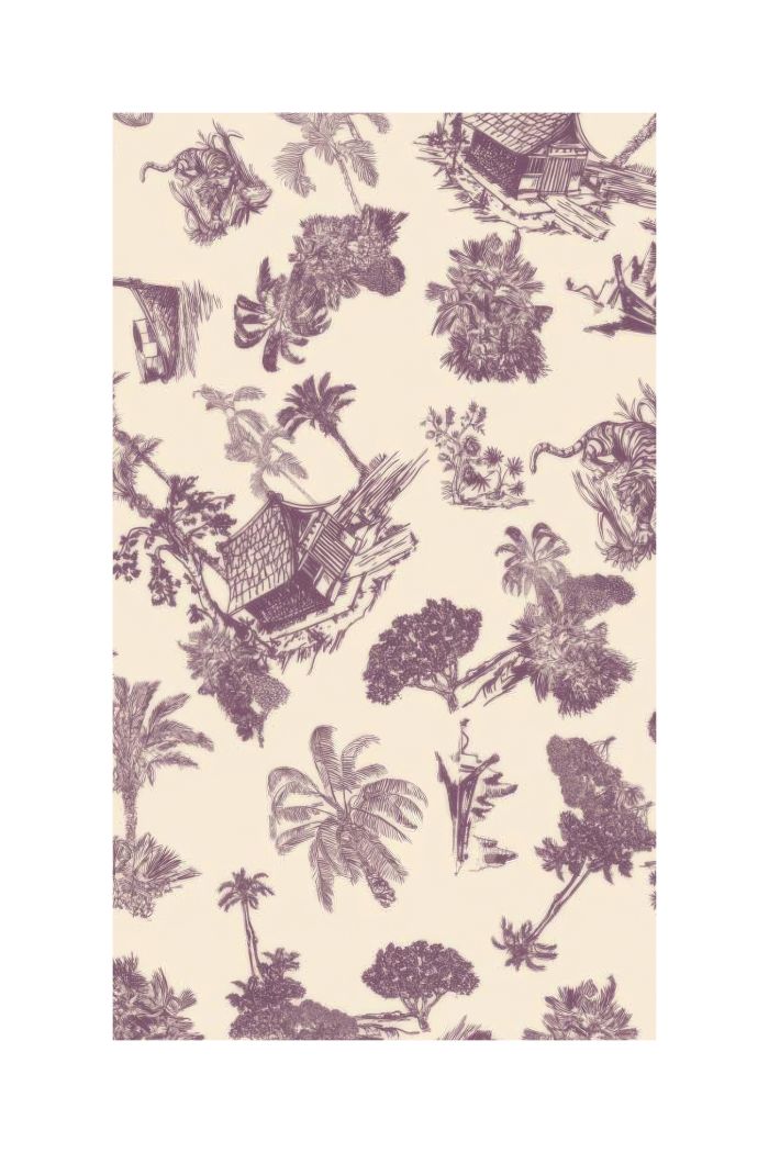 WRAP DRESS MADDY - Purple hawaii