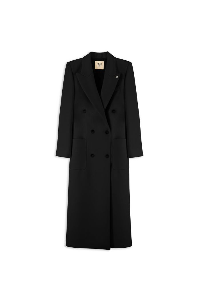 VIOLET LONG COAT - Black