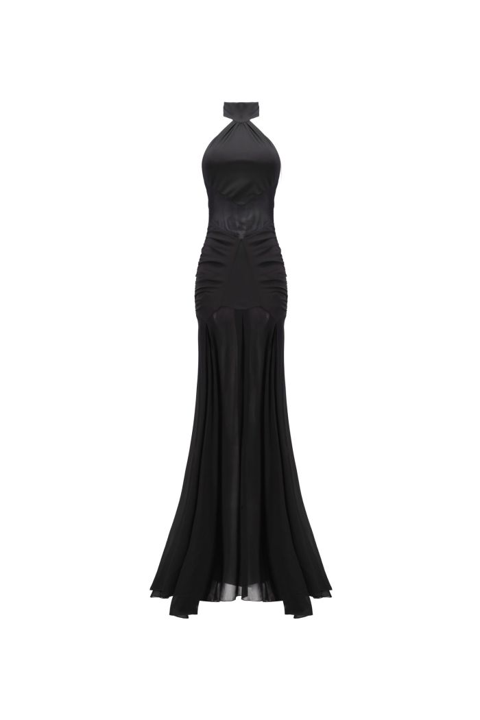 LONG DRESS SIENNA - Black