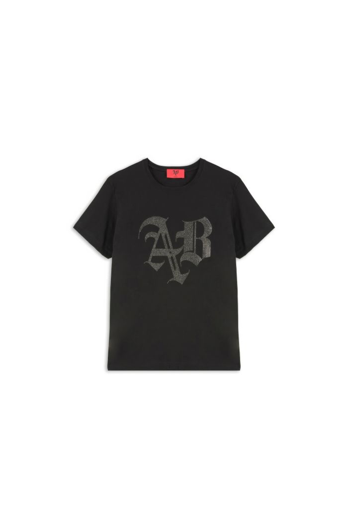 T-SHIRT AB STUD - Black