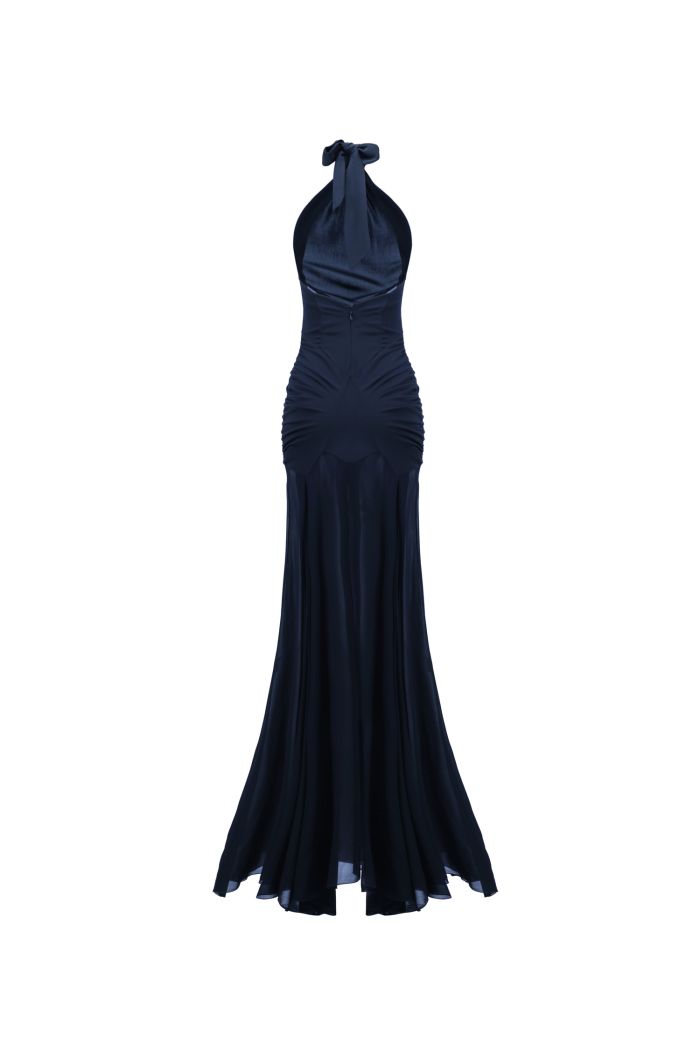 LONG DRESS SIENNA - Dark blue