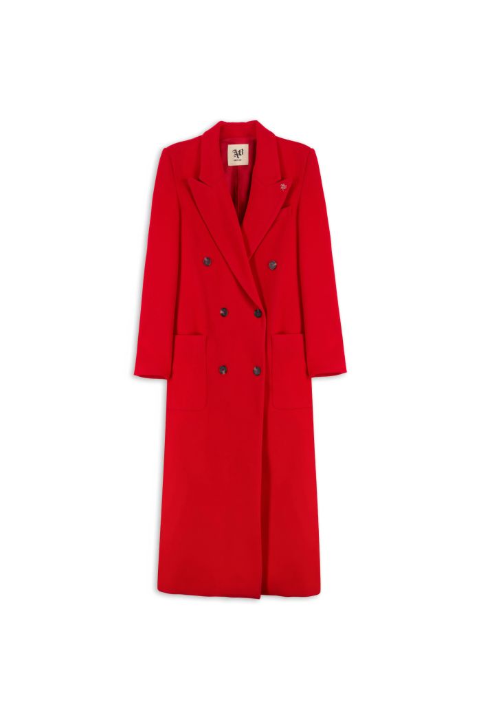 VIOLET LONG COAT - Red hot