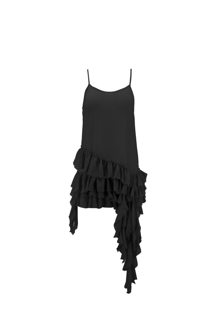FRILL TOP LILY - Black