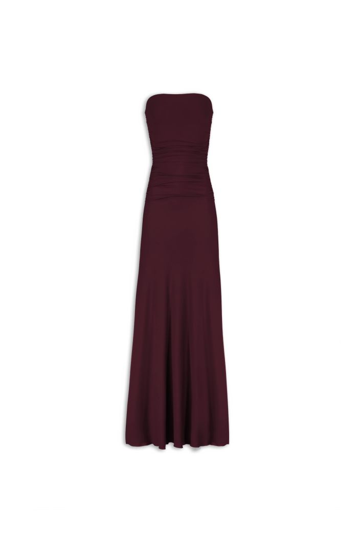 BAND DRESS JETT - Rouge noir