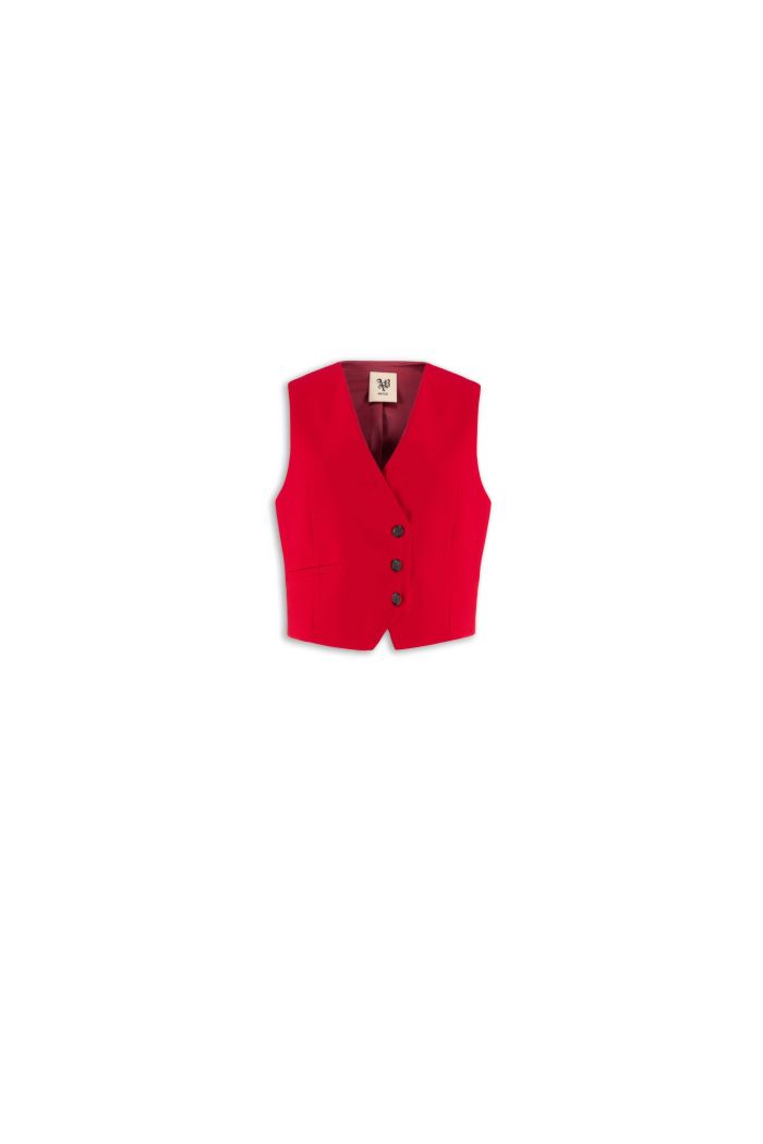 GILET DANDY - Red hot