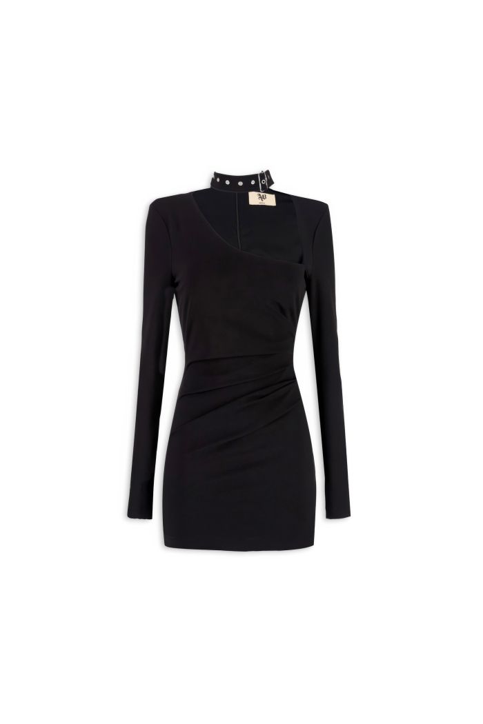 COLLAR DRESS IVY - Black