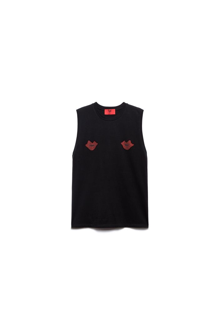 TOP ANIYE KISS - Black