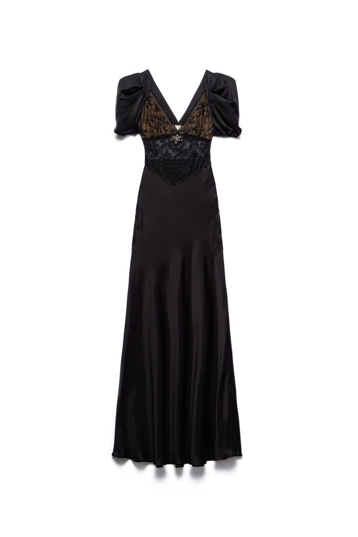 LONG GOWN TARA - Black