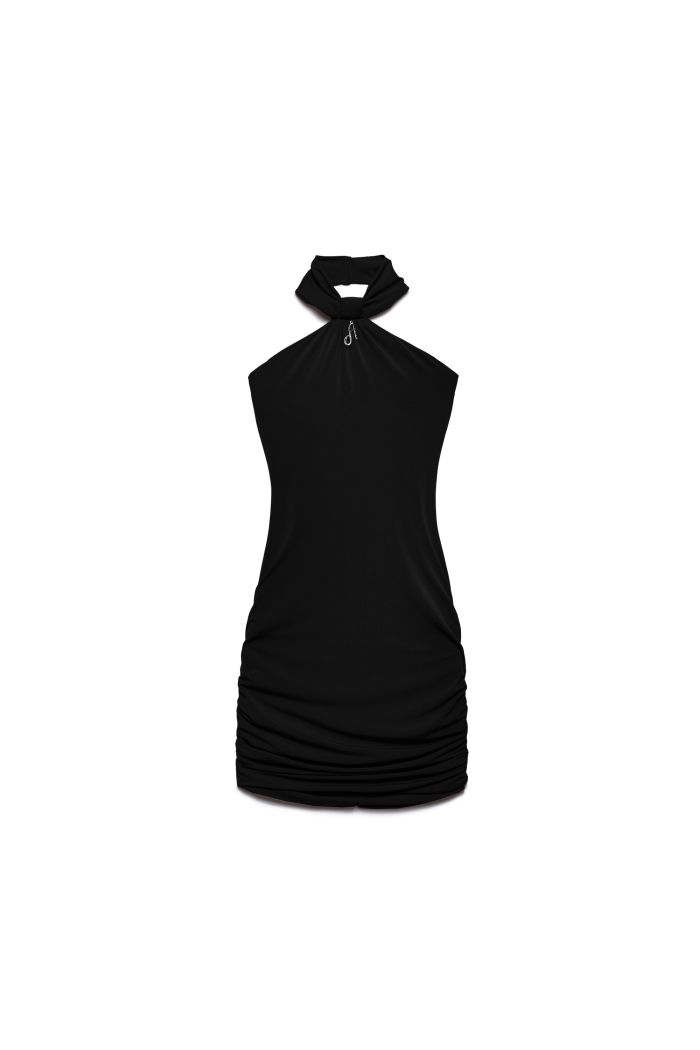 COLLAR DRESS DEMI - Black