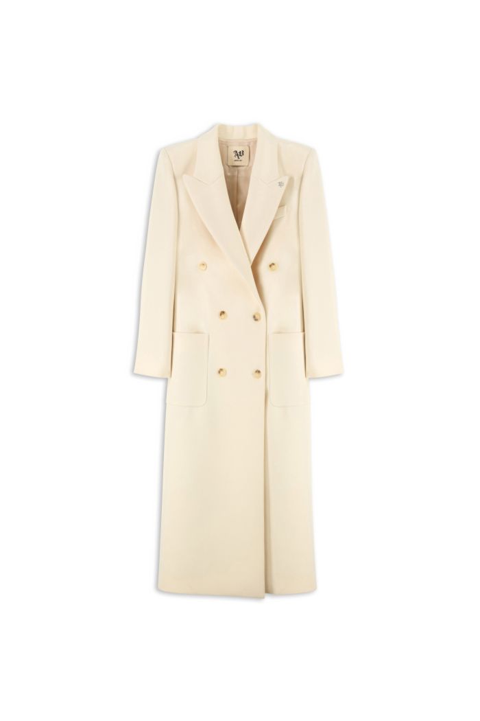 VIOLET LONG COAT - Milk