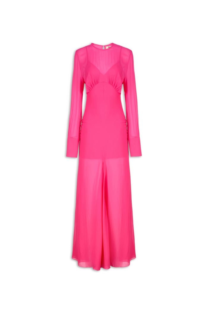 LONG DRESS BIBA - Fuxia