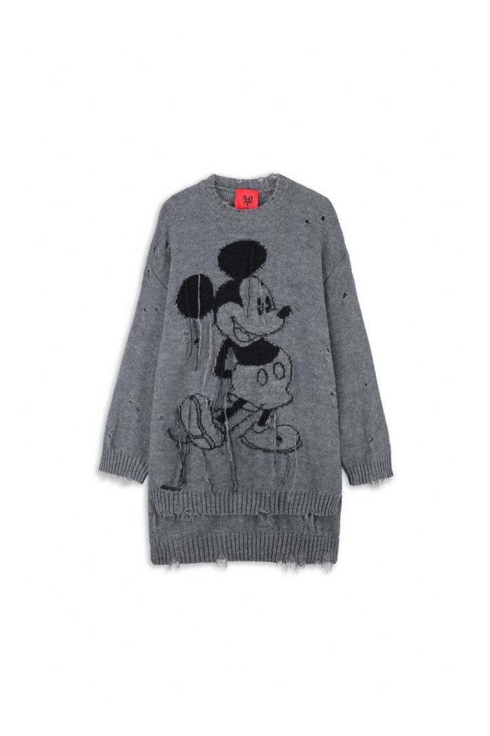 MINI DRESS MICKEY - Gray