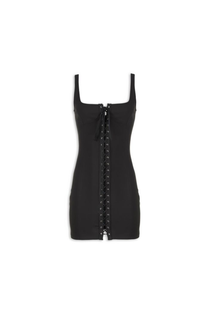 BUSTIER DRESS IVY - Black