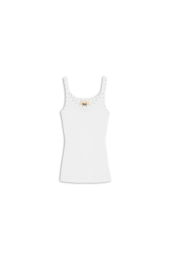 RIBS TANK TOP - White