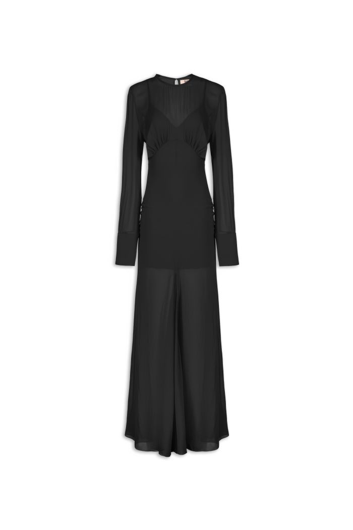 LONG DRESS BIBA - Black