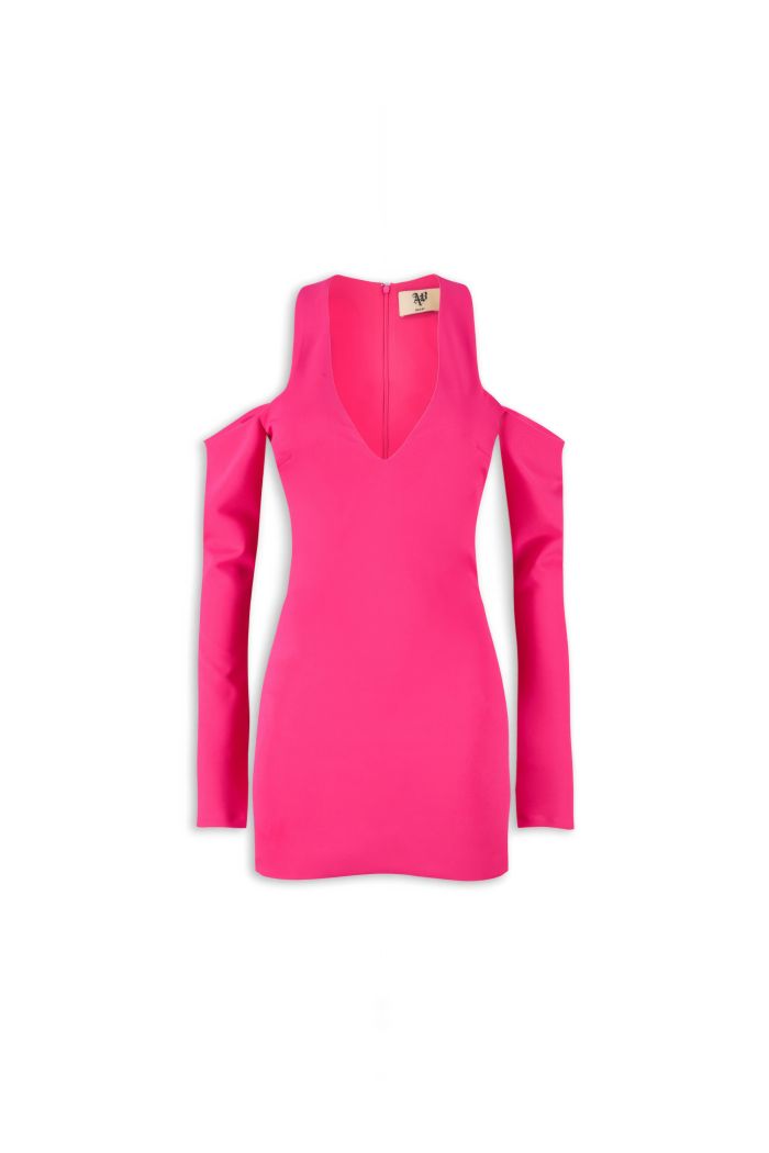 V DRESS IVY - Fuxia